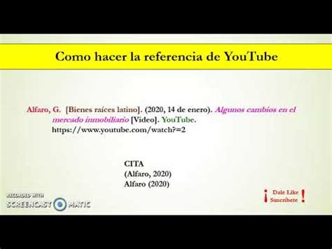 Citar YouTube – Referencia Bibliográfica – Normas APA